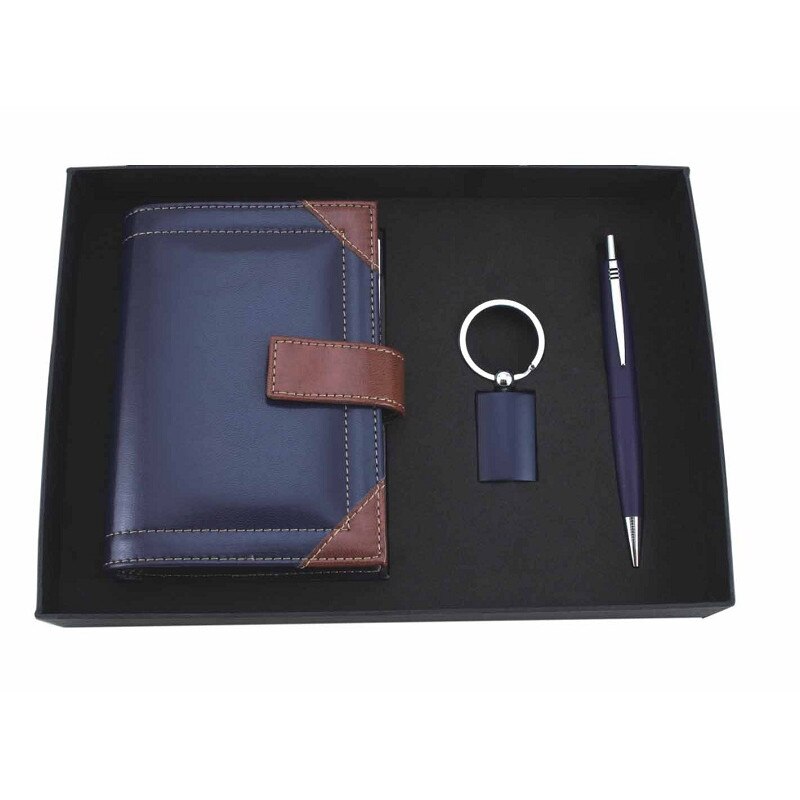 Set Premium,Mabo,cu bloc notes, breloc si pix bleumarin