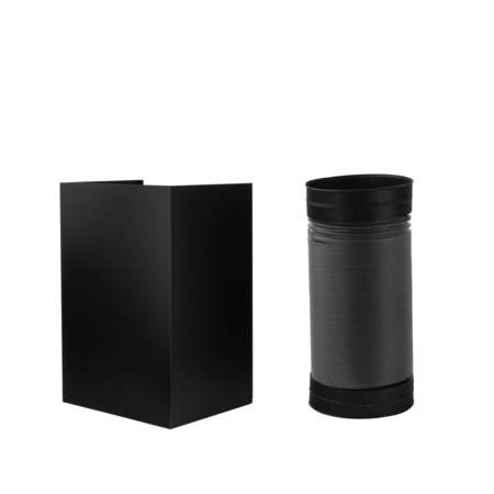 Hota incorporabila decorativa Turbionaire Ama TMA60WB, Putere de absorbtie 800 mc/h, Motor brushless, Control Touch, Iluminare LED, Clasa A++, 60 cm, Negru