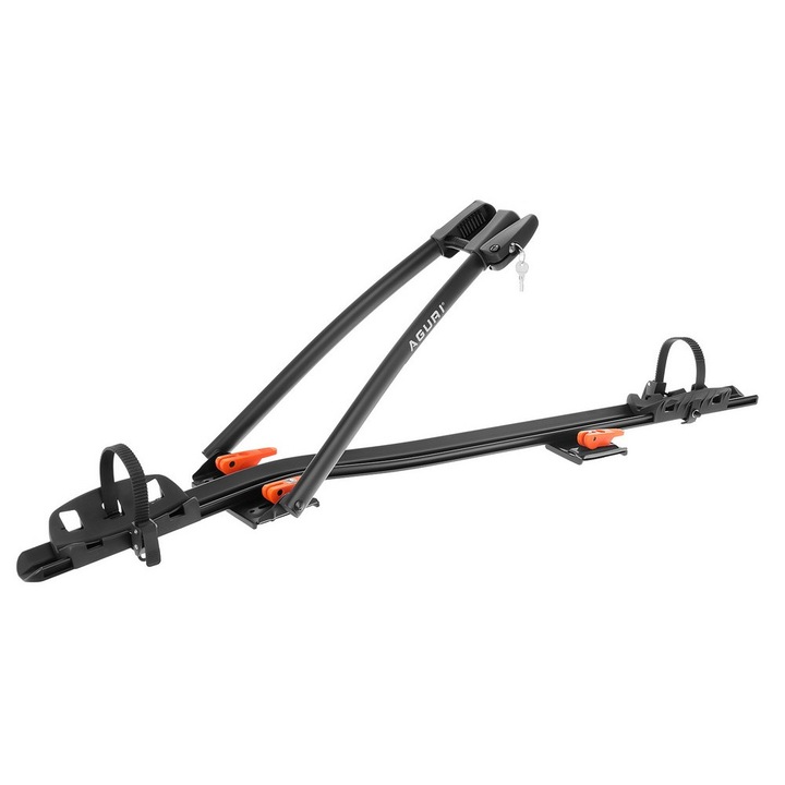 Багажник за велосипед Aguri Acuda III с напречни щанги, Черен