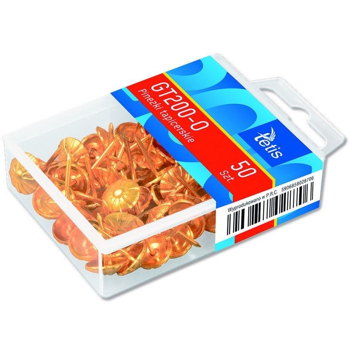Pioneze pentru tapiterie, Tetis, Auriu, 50 bucati