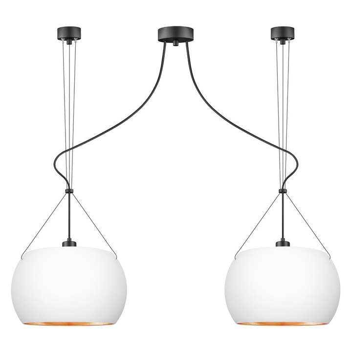 Pendul Sotto Luce, Sticla, 2 surse iluminat, fara bec inclus, 171 cm, E27