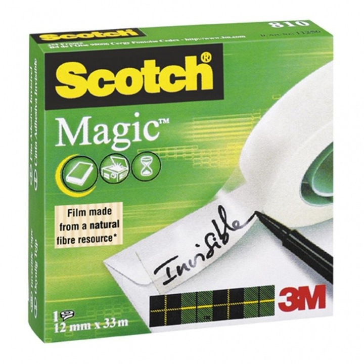 Тиксо Scotch Magic, 12 mm x 33 m, прозрачно