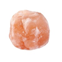 Suport lumanare, cristal de sare, Home SKM 57, natural, greutate 500-700 g, forma neregulata