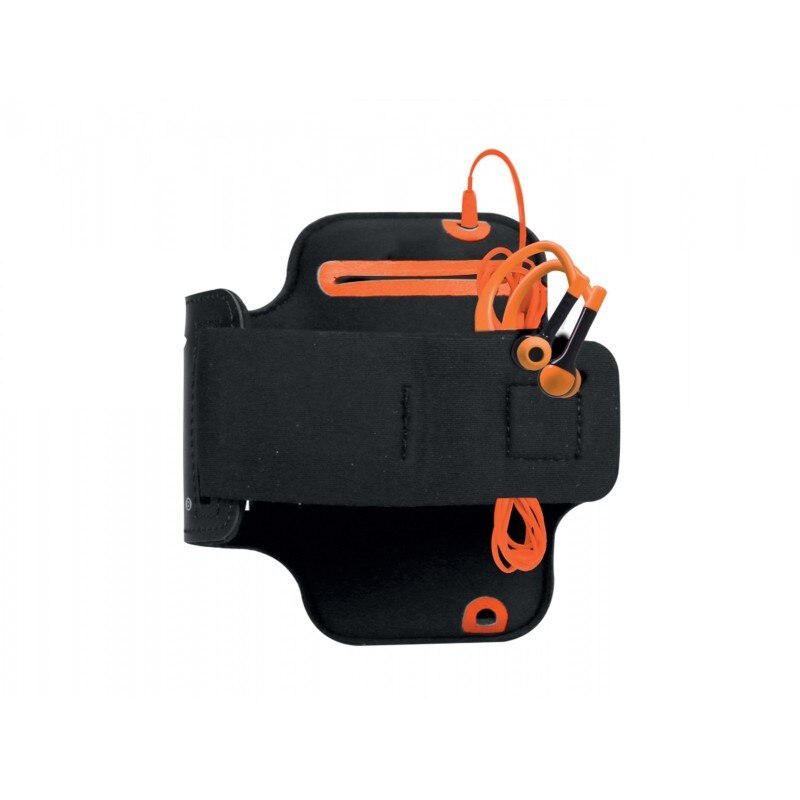 Kit sport SBS Armband cu casti pentru LG G4, marime XL, Black/Orange