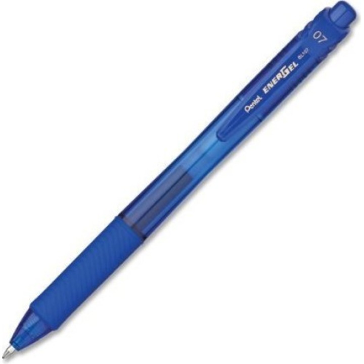 PENTEL "EnerGelX BL107" Zseléstoll, 0,35 mm, nyomógombos, kék