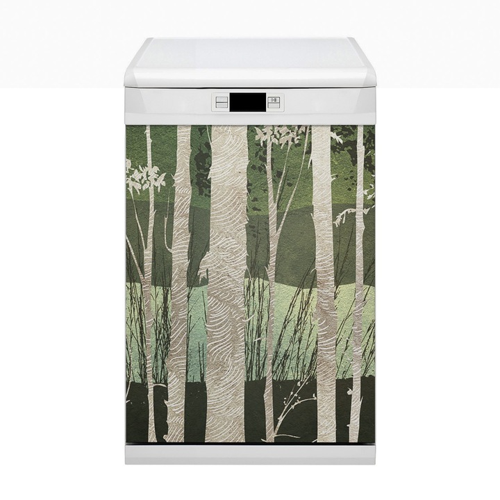 Magnet decorativ. Dreptunghi. Copaci. Verde. 45x80 cm. 010220270020000011210