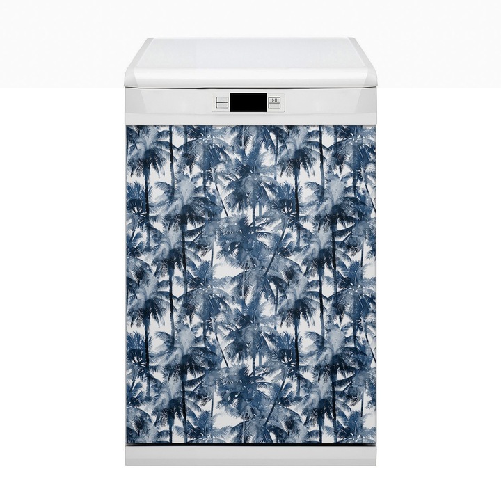 Magnet decorativ. Dreptunghi. Palmier Tropical. Albastru. 45x80 cm. 010220270020000020654