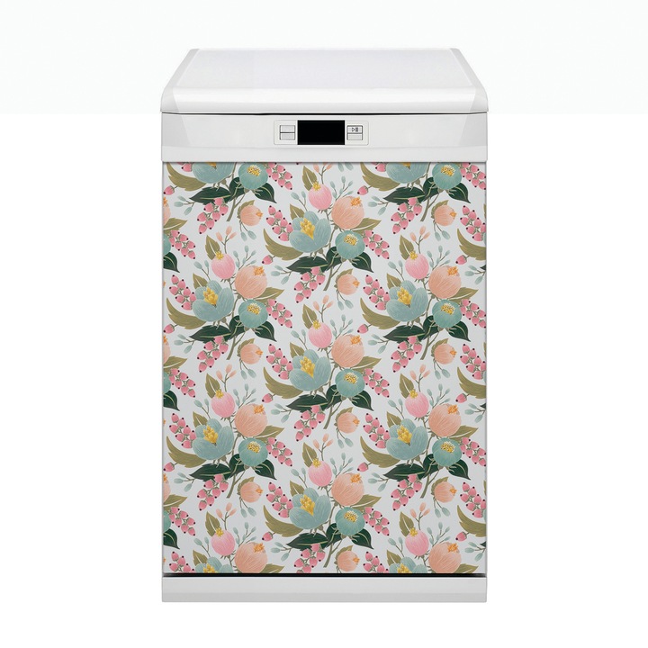 Magnet decorativ. Dreptunghi. Flori Pictate. Albastru. 45x80 cm. 010220270020000020687