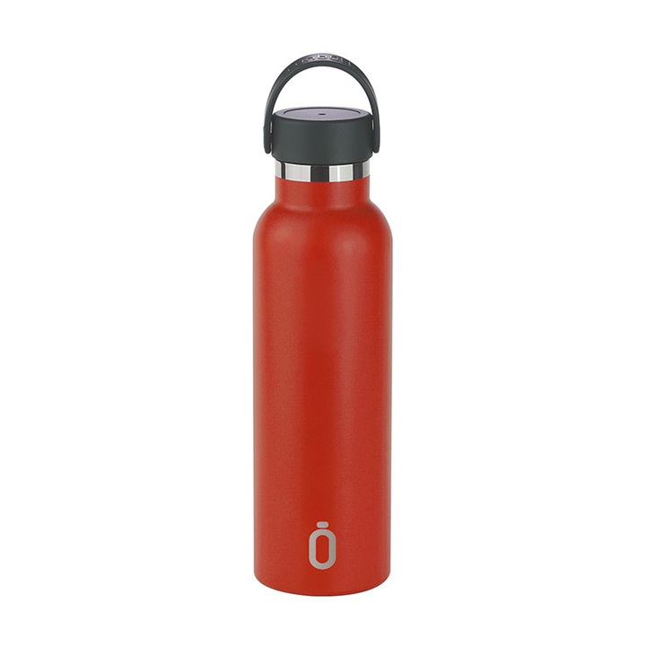 Sticla Termos, Runbott, Ceramica/Otel inoxidabil, Rosu, 600 ml