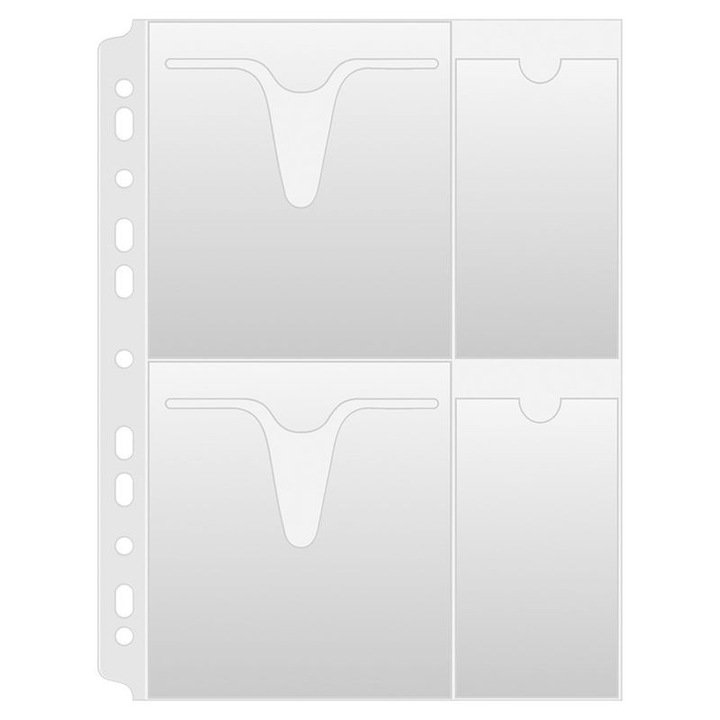 Folie Protectie A4, Pentru 4 Cd/dvd, 160 Microni, 25buc/set, Donau