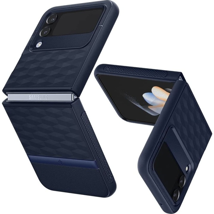 Кейс за Samsung Galaxy Z Flip4, Spigen Caseology Parallax, Midnight Blue