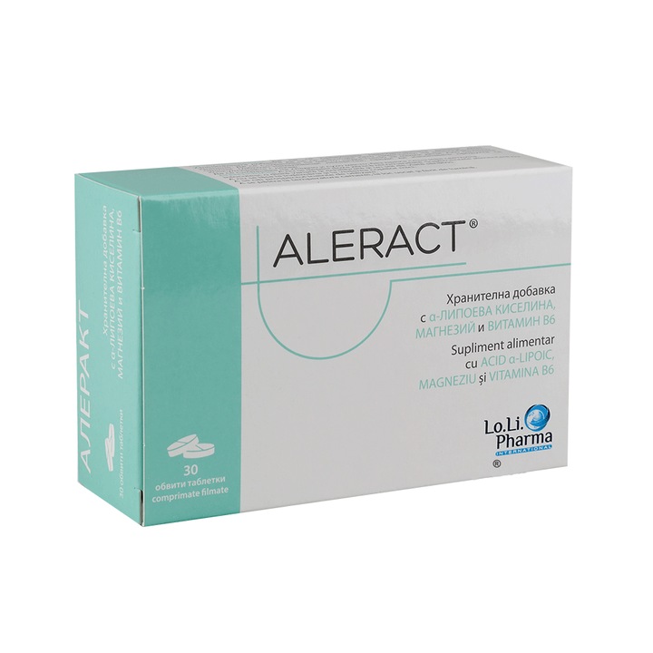 Supliment alimentar Aleract x 30 comprimate filmate Loli Pharma