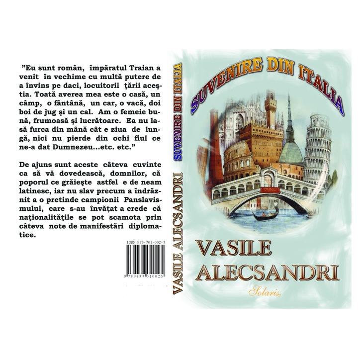 Suvenire din Italia, Vasile Alecsandri