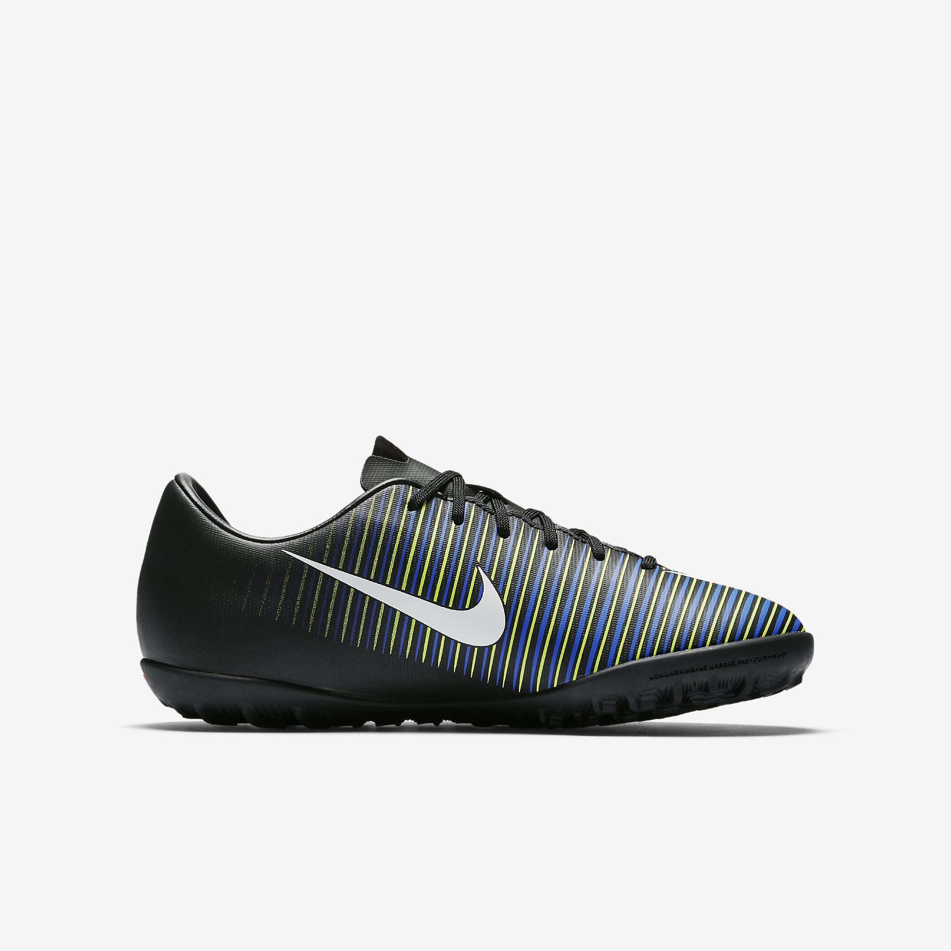 Ghete fotbal Nike MercurialX Victory VI TF pentru copii, Black