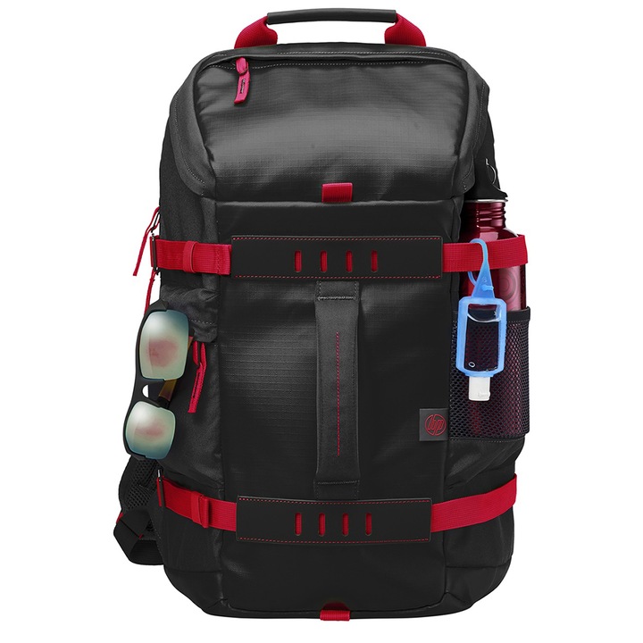 HP Odyssey Backpack laptop hátizsák, 15.6", Piros/Fekete