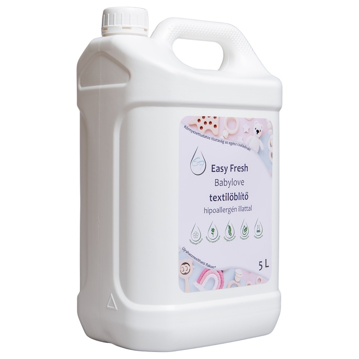 Easy Fresh - Babylove Textilöblítő Hipoallergén illattal - 5L