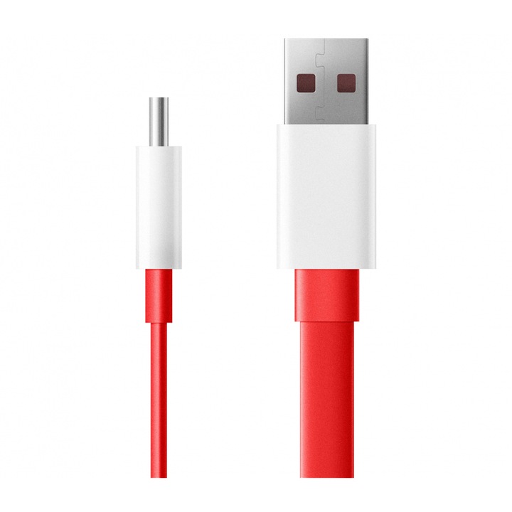 OnePlus C201A adat- és töltőkábel USB-C típusú USB-hez, Supervooc, 1m, piros