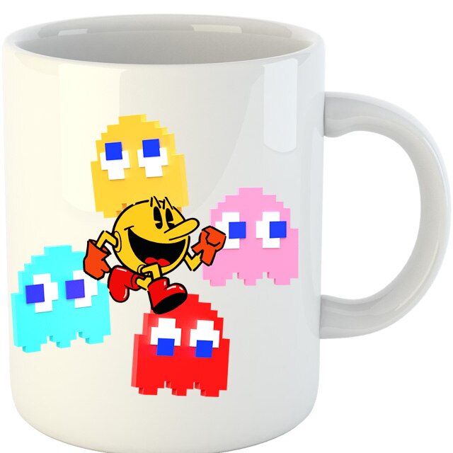 Pac-Man 'Keep Calm And Eat Some Ghosts' Wasserflasche – 900 Ml, BPA-freier Kunststoff, Offiziell Lizenziert