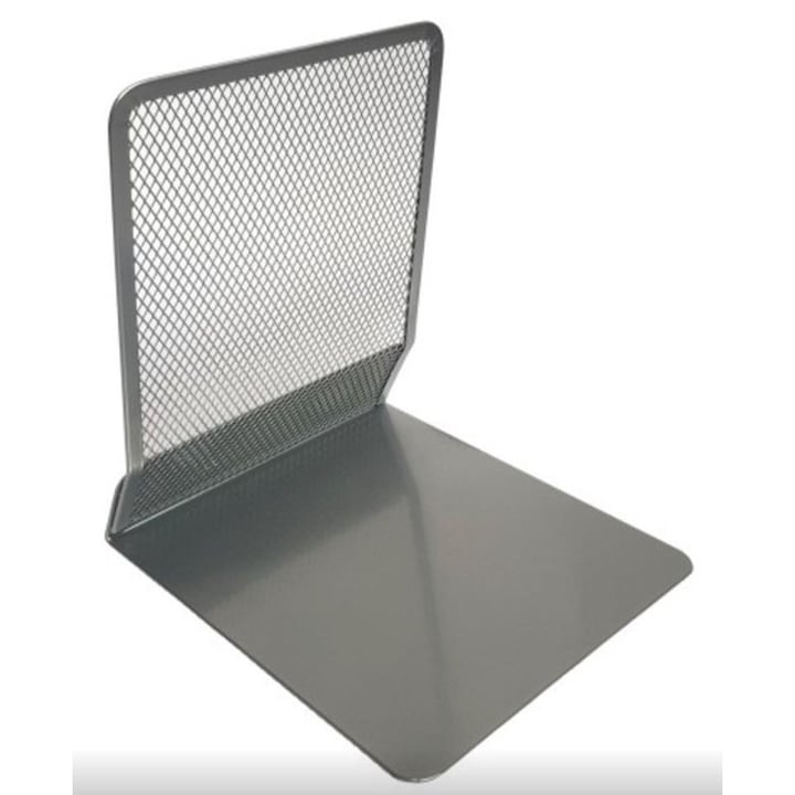 Suport carti de vizita, Metalic, Argintiu