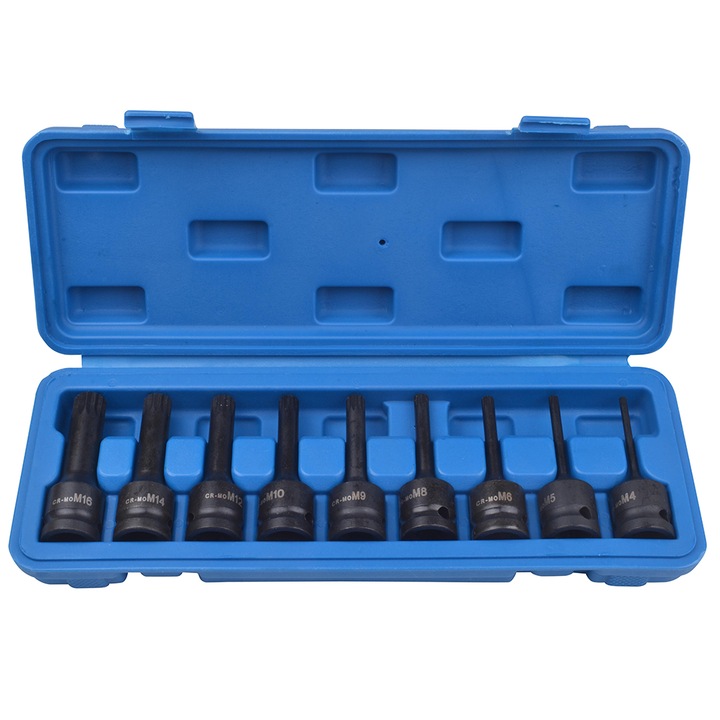 Set imbusuri bihexagonale de impact, 1/2”, 9 piese, Marco Tools - Spin