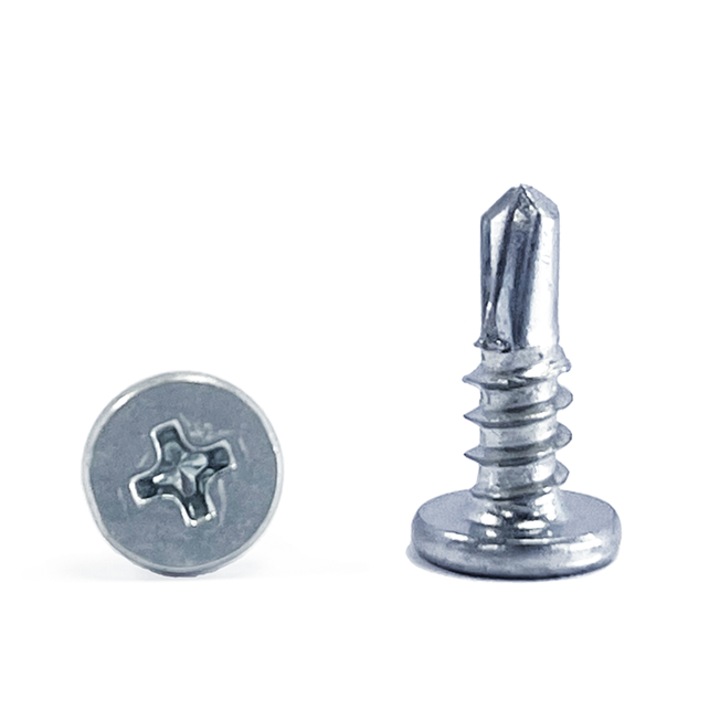 Surub autoforant cu cap plat, Techno Tex 4.2 x 13 mm 1000 buc/cutie