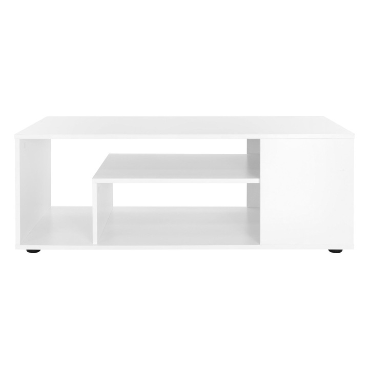 Маса за кафе ML-Design, 110 x 50 x 41 см, ПДЧ, Бял, Място за съхранение, Лесен монтаж, Модерен дизайн