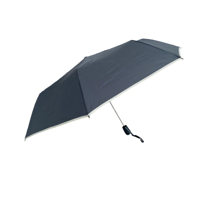 Umbrela dama, pliabila, antivant, Gri antracit, Ø90 cm