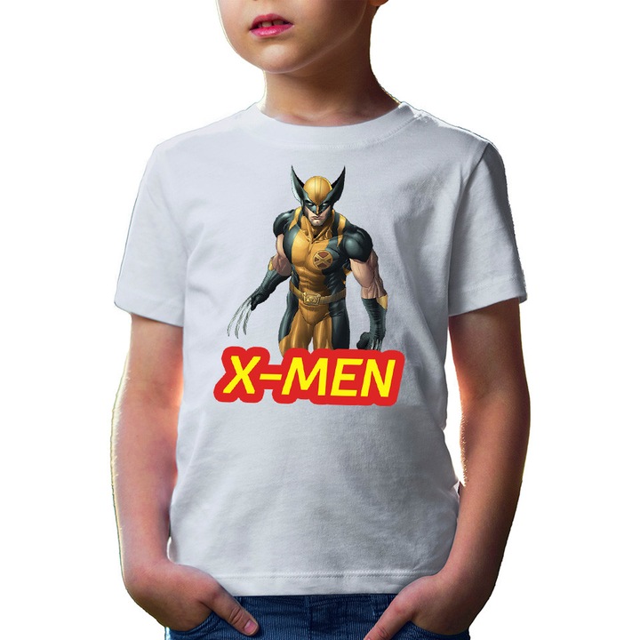 Gyerek polo Wolverine X-Men Avengers DC Power1, Fehér