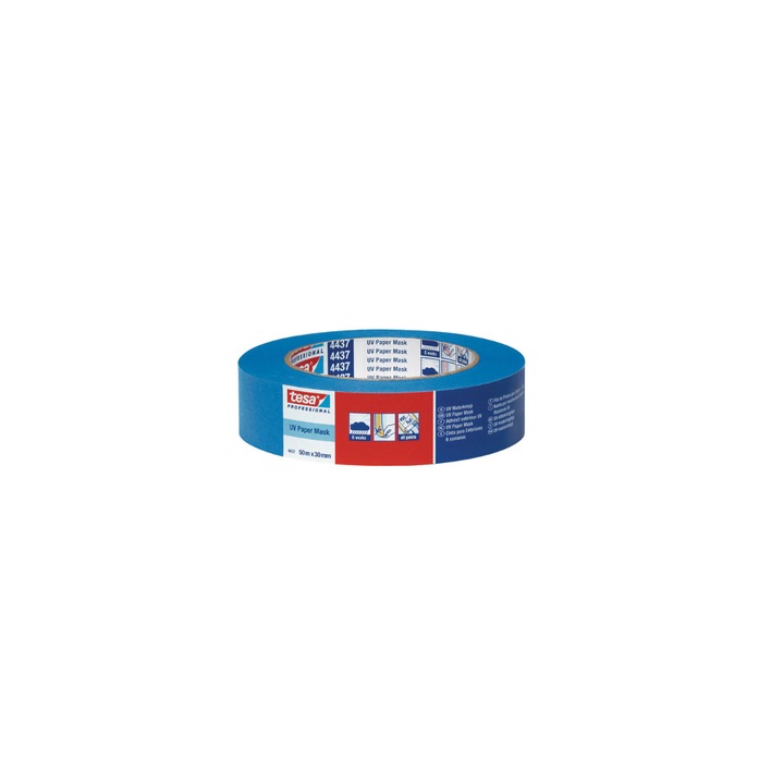 Banda Mascare Protectie UV Sup. Hartie 50mx30mm Albastra - 4435
