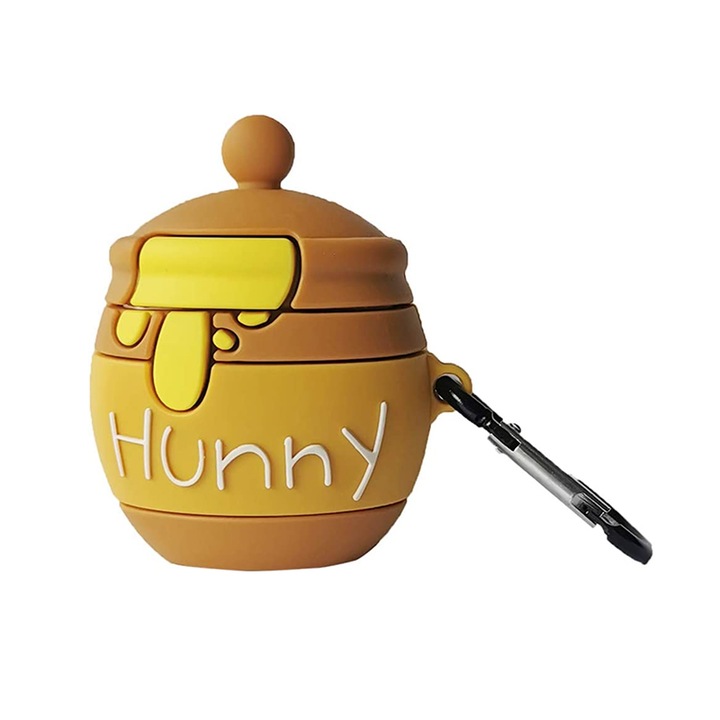 Husa casti wireless, Silicon, Compatibila cu Airpods 1/2, Multicolor