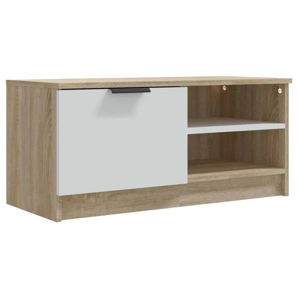 ТВ шкаф vidaXL, Бежов, 80x35x36,5 см, MDF - eMAG.bg