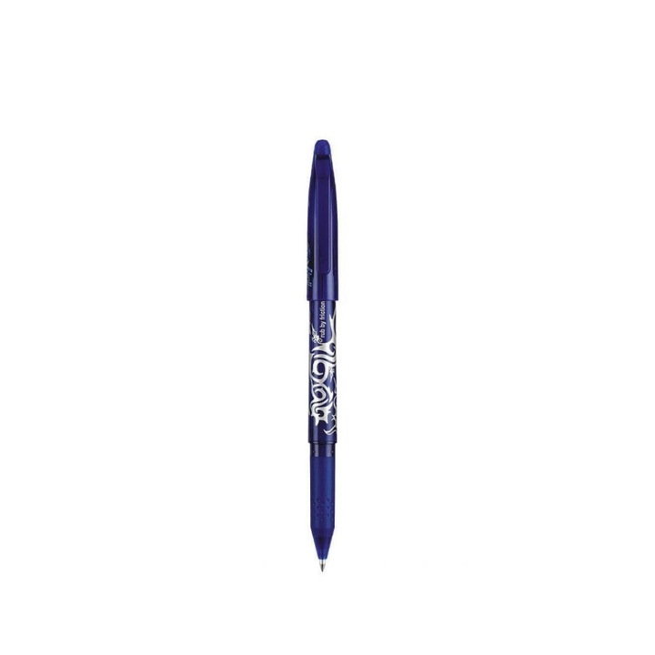 Ролерна химикалка PILOT Frixion, връх 0,7 мм, синьо олово, пластмасово тяло с гумичка
