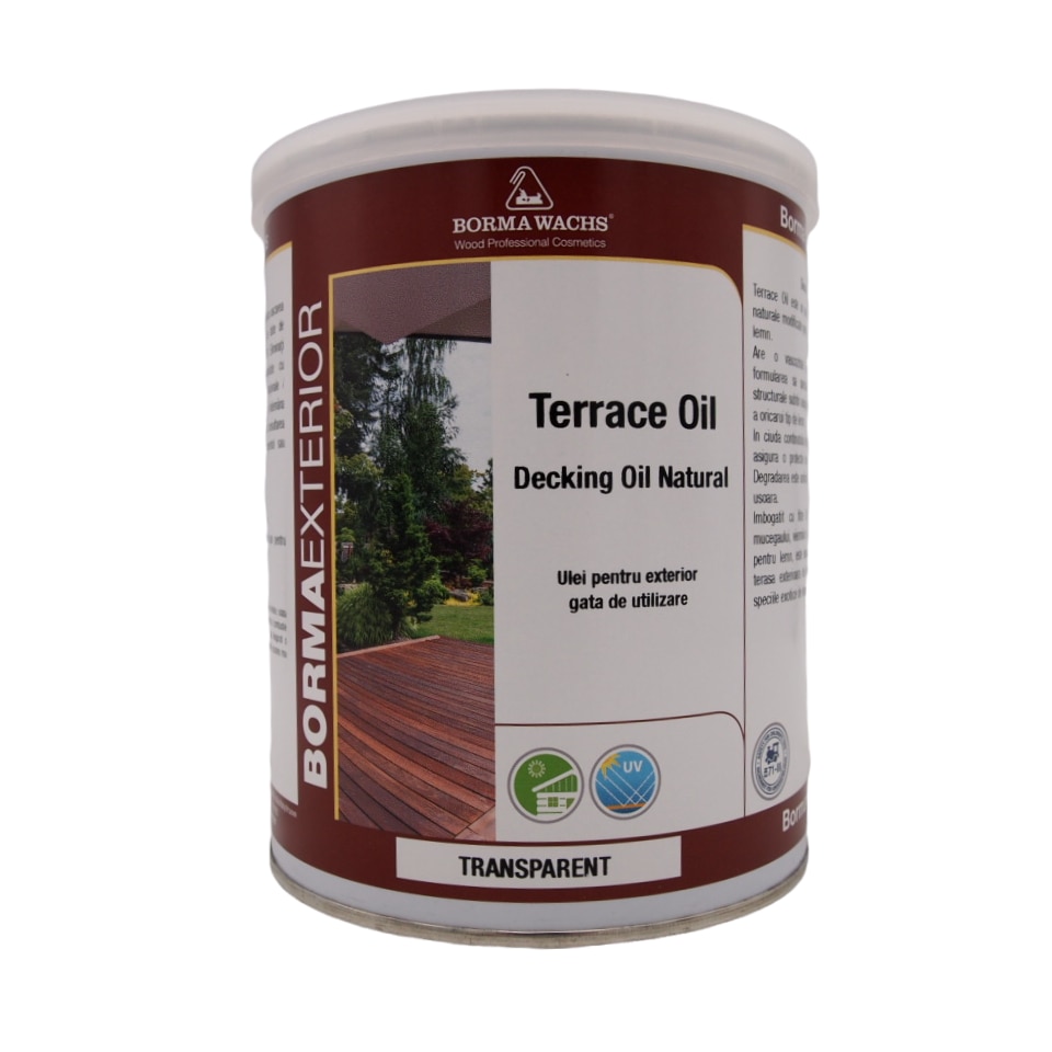 Специално масло за тераси и филигран, Borma Wachs, Terrace Oil, 1л ...