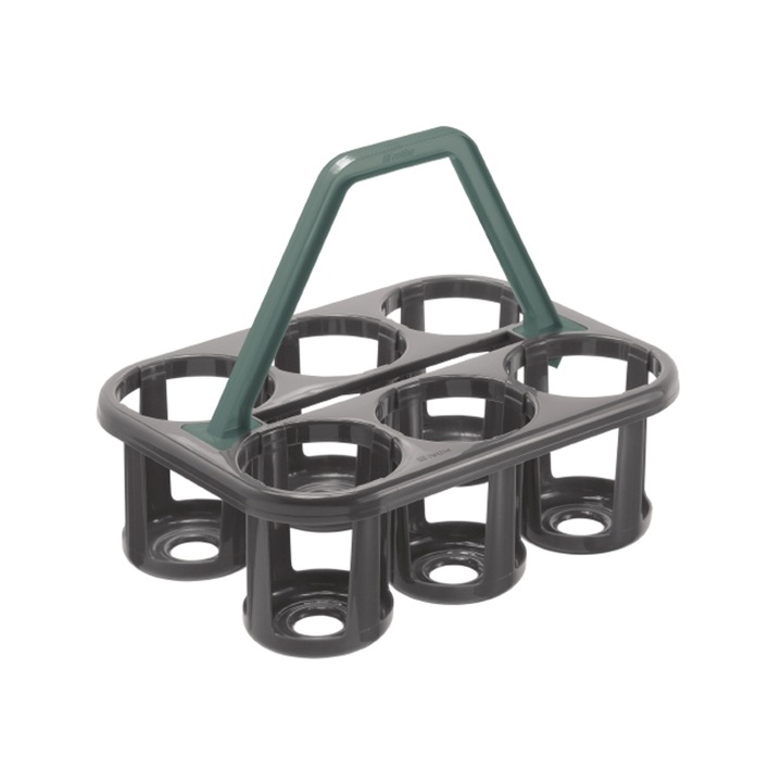 Кошница за бутилки Rotho, 35 х 26 х 27 см, тъмно сива