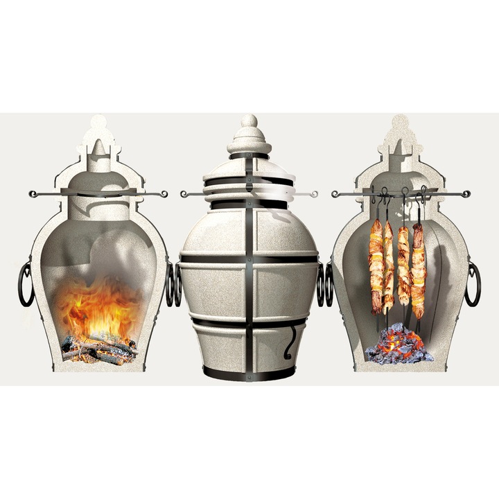 Грил, Tandyr Dastarkhan, С капак, 125 л, 113 см