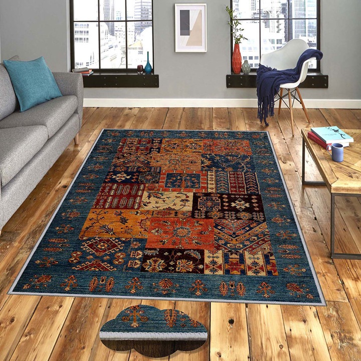 Килим Oyo Concept тъкана основа с дигитален печат Berlin, 160x230 см