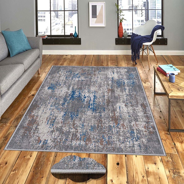 Covor Oyo Concept cu print digital baza tesuta Faemon 160x230 cm