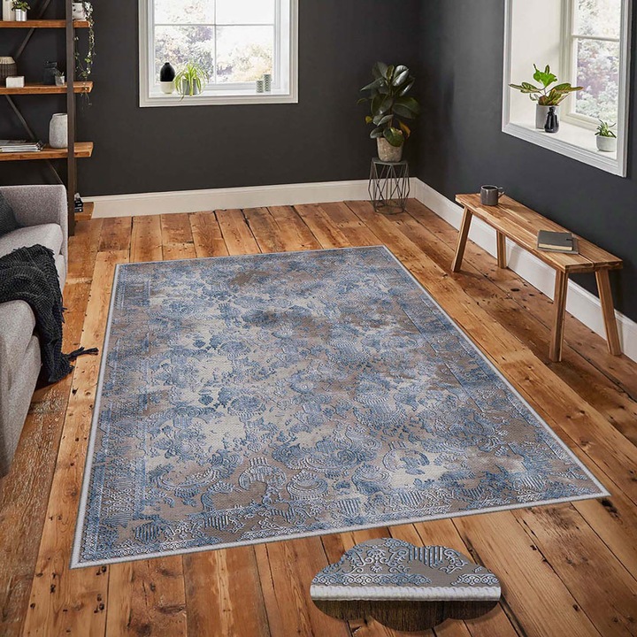 Covor Oyo Concept cu print digital baza tesuta Ragear 100x200 cm