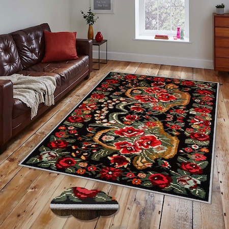 Covor Oyo Concept cu print digital baza tesuta Kis 100x300 cm