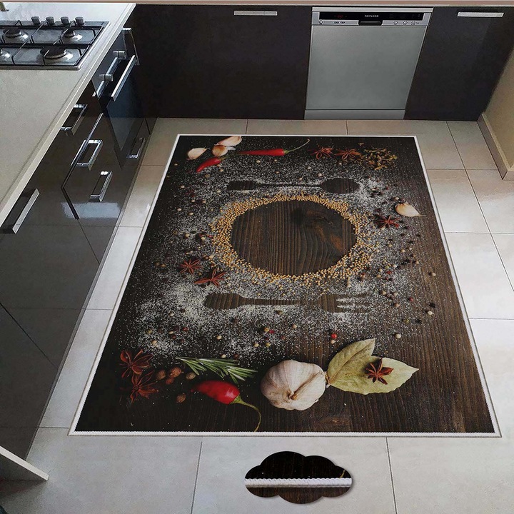 Килим Oyo Concept Kitchen с дигитален печат Galaksi, Тъкана основа, 80х300 см