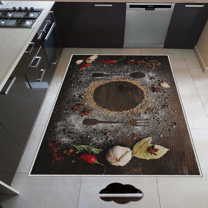 Килим Oyo Concept Kitchen с дигитален печат Galaksi, Тъкана основа, 80х300 см