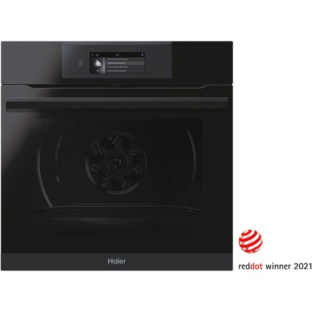 Cuptor incorporabil Haier HWO60SM6T5BH, Electric, 70 l, Autocuratare catalitica, Clasa A+, Conectivitate wi-fi, interfata I-Touch, Ghidaj telescopic, Softclose, Sticla neagra
