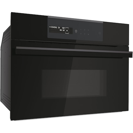 Cuptor compact incorporabil Haier HWO45NM6SXB1, Electric, 34 l, Curatare hidrolitica, Clasa A++, Grill, Interfata I-Message, Negru