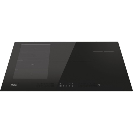 Plita incorporabila Haier HAMTSJ86MC/1, Inductie, 6 zone de gatit, Control tactil multislider, Indicator de caldura reziduala, Multizone, Timmer, Booster, Conectivitate wi-fi/ hOn app, 80 cm, Negru