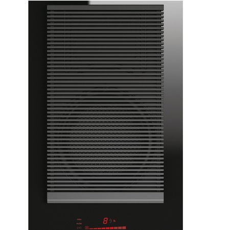 Plita incorporabila cu hota inclusa Haier HAIH8IFMCF, Inductie (tip hota: filtrare), Clasa A, 4 zone de gatit, Double Bridge Zone, Control tactil multislider, Indicator de caldura reziduala, Timmer; Booster, Incalzire automata, Keep warm, 80 cm, Negru