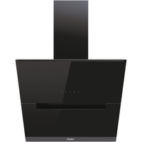 Hota incorporabila decorativa Haier HADG6DCS56B, Putere de absorbtie 789 mc/h, TouchControl, Iluminare LED, Clasa A++, 60 cm, Sticla neagra