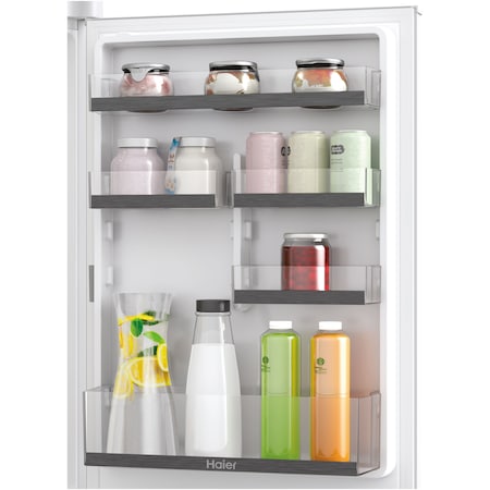 Combina frigorifica incorporabila Haier HBW5518E, 248 l, Clasa E, Total No Frost, Air surround, Compresor Inverter, WiFi, H 177 cm, Alb