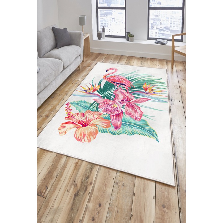 Covor Oyo Concept cu print digital baza tesuta Defa 80x120 cm