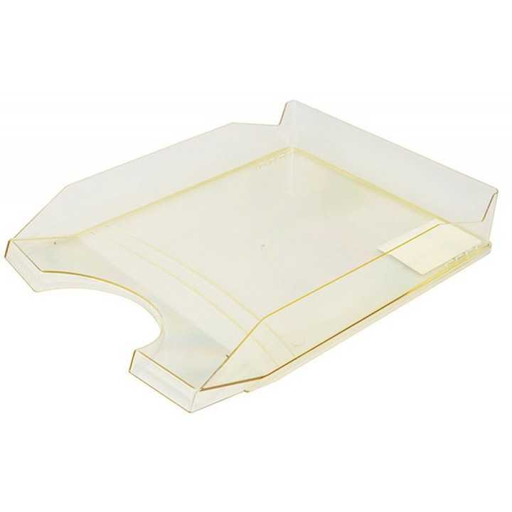 Dokumentumtálca, OfficeProducts, A4, 254x60x346mm, sárga