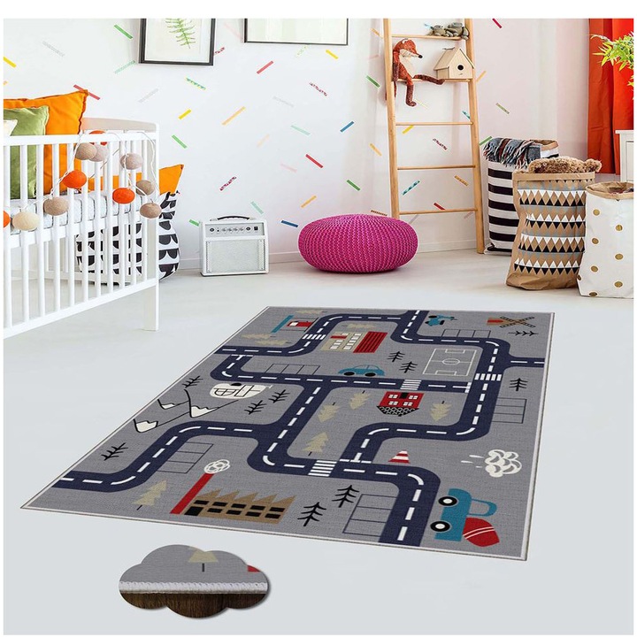 Covor camera copiilor Oyo Concept cu print digital baza tesuta Paymento 180x280 cm